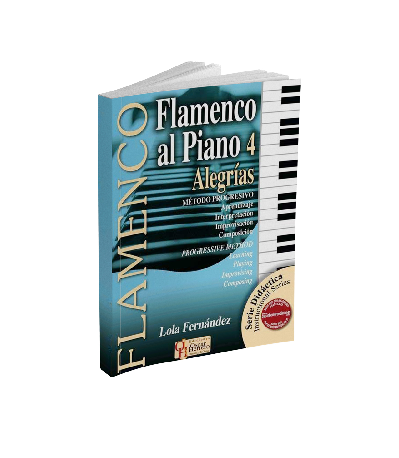 Flamenco piano sheet music book for alegrías