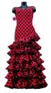 Flamenco Dress Doña Ana Red black polka dots