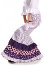 Flamenco Skirt Doña Ana Purple Lunares size L