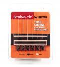 Guitar string tie ebony color