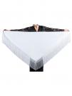 flamenco shawl white 150 x 70