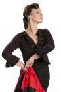 Flamenco dance top red with black dots