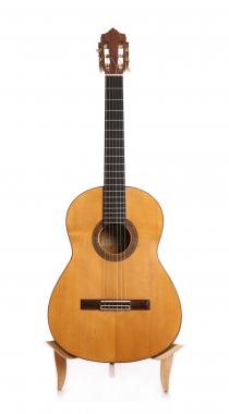 Francisco Manuel Díaz flamenco guitar blanca 1985