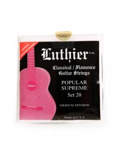 Luthier guitar strings 20 medium tension, full set