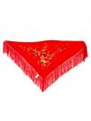 Scarf 150 x 70 red embroidered