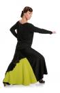 Flamenco Dance Skirt Lime Green