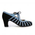 Flamenco dance Shoe Primor Suède Black/Blue