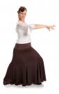 Flamenco Dance Skirt Azabache VII Brown/Orange size M