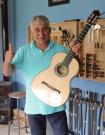 Jeronimo Maya Esencial flamenco guitar blanca 