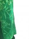 Green silk shawl green with handmade embroideries