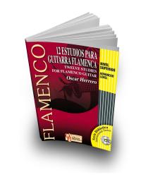 12 studies for flamenco guitar, advanced level (book + cd)