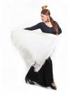 flamenco shawl white 150 x 70