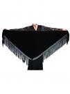 flamenco shawl black 150 x 70