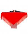 flamenco shawl red 150 x 70